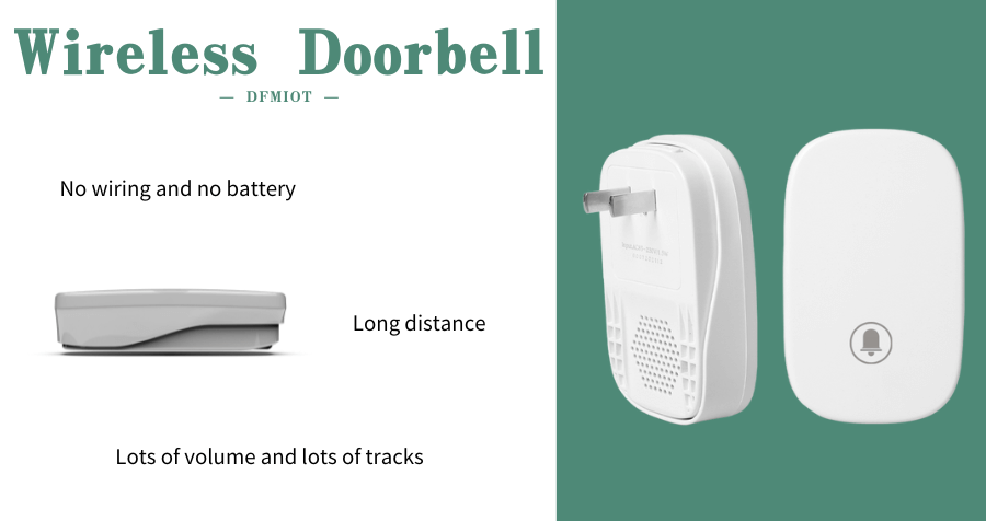 DFM wireless kinetic doorbell